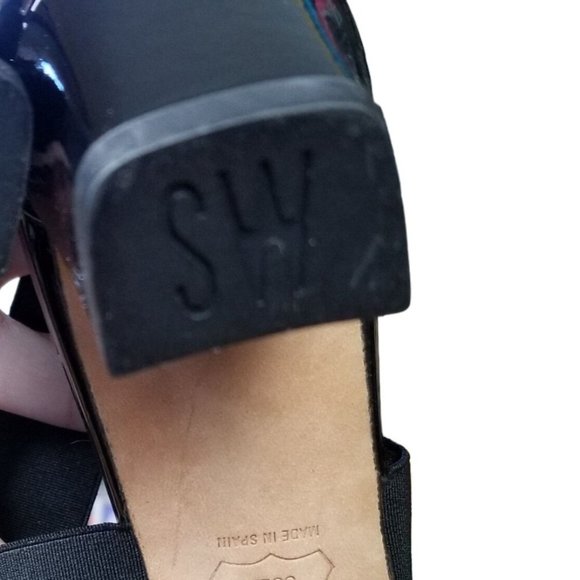 Stuart Weitzman Midexter Elastic Strappy Open Toe Sandal Shoes 8.5 - Picture 9 of 11